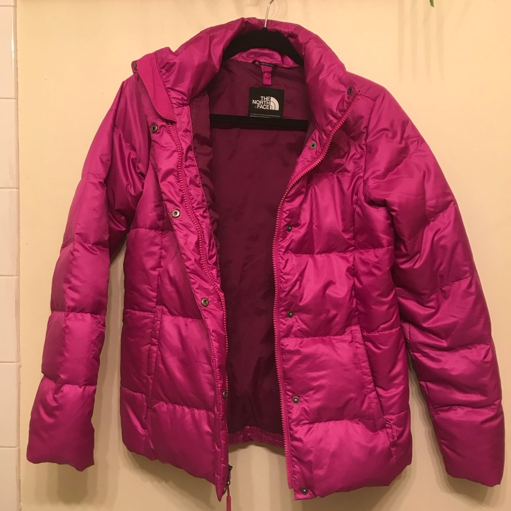 Hot Pink North Face Puffer